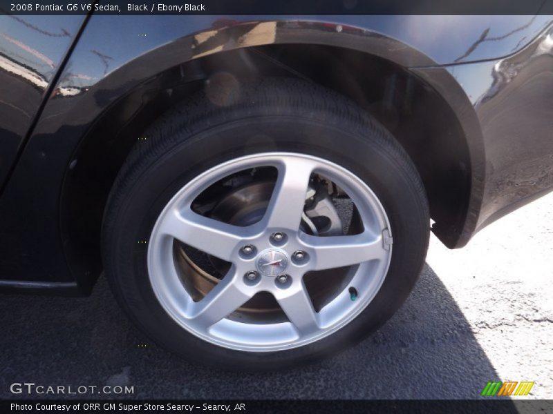 Black / Ebony Black 2008 Pontiac G6 V6 Sedan