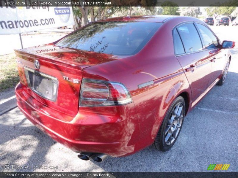 Moroccan Red Pearl / Parchment 2007 Acura TL 3.5 Type-S