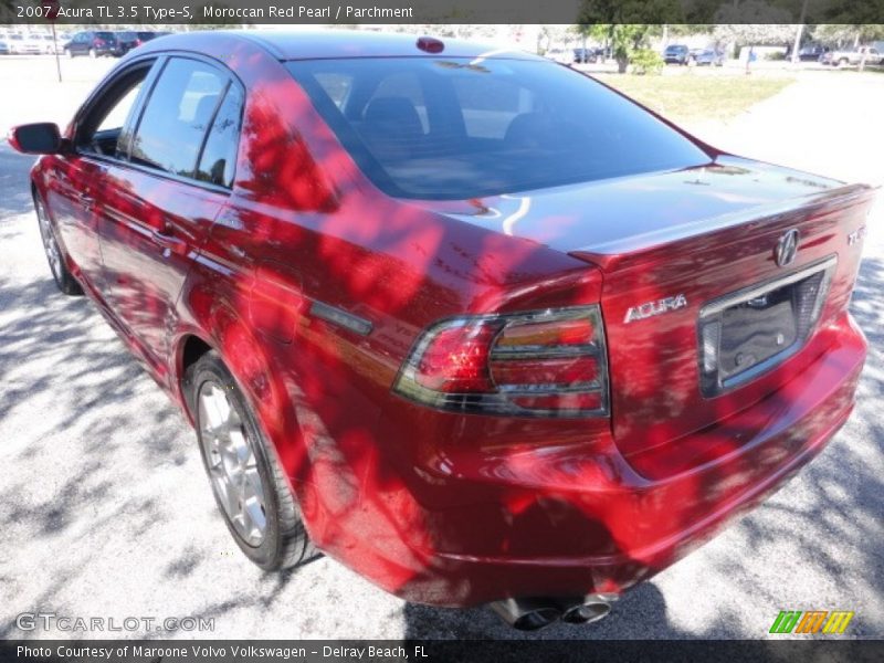 Moroccan Red Pearl / Parchment 2007 Acura TL 3.5 Type-S
