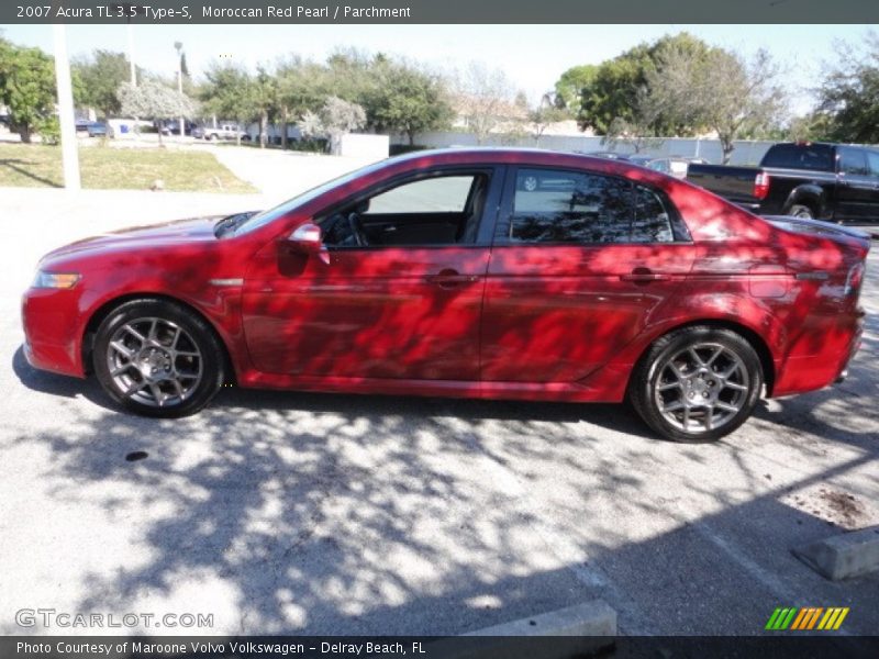 Moroccan Red Pearl / Parchment 2007 Acura TL 3.5 Type-S