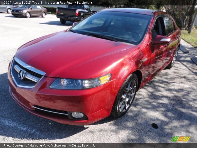 Moroccan Red Pearl / Parchment 2007 Acura TL 3.5 Type-S