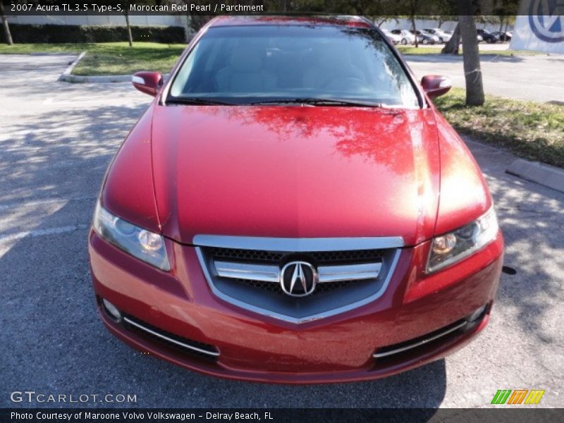 Moroccan Red Pearl / Parchment 2007 Acura TL 3.5 Type-S