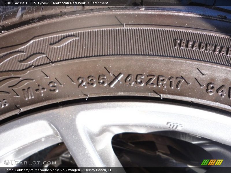 Moroccan Red Pearl / Parchment 2007 Acura TL 3.5 Type-S
