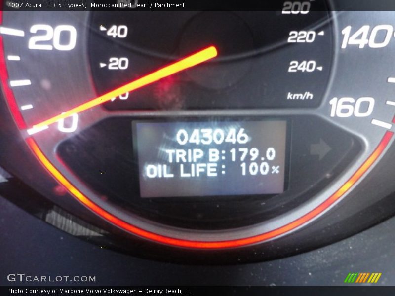 Moroccan Red Pearl / Parchment 2007 Acura TL 3.5 Type-S