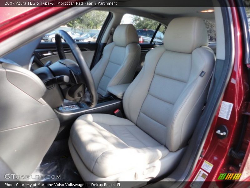 Moroccan Red Pearl / Parchment 2007 Acura TL 3.5 Type-S