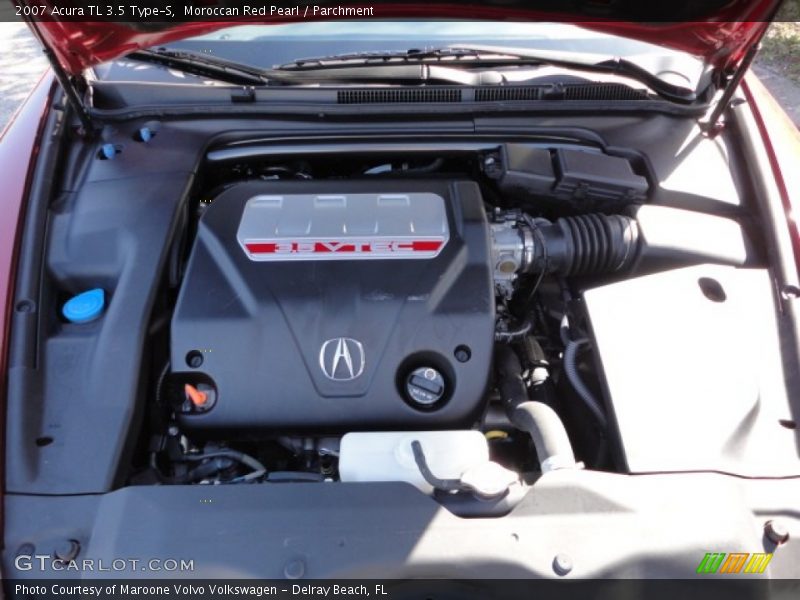 Moroccan Red Pearl / Parchment 2007 Acura TL 3.5 Type-S