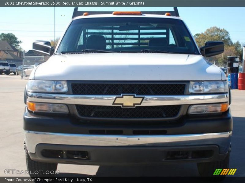 Summit White / Graphite 2001 Chevrolet Silverado 3500 Regular Cab Chassis