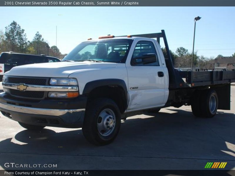 Summit White / Graphite 2001 Chevrolet Silverado 3500 Regular Cab Chassis