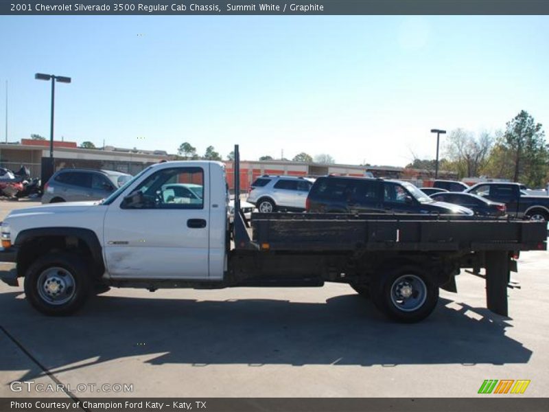Summit White / Graphite 2001 Chevrolet Silverado 3500 Regular Cab Chassis