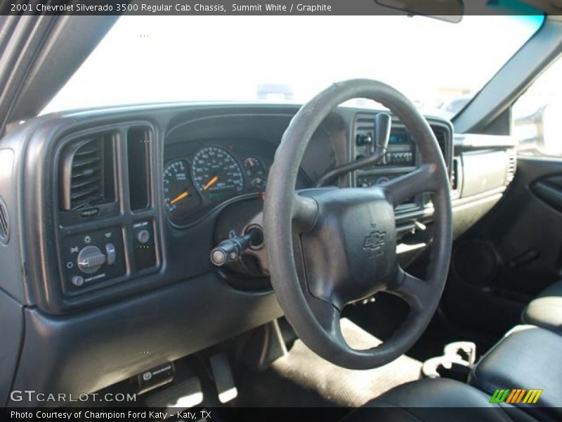 Summit White / Graphite 2001 Chevrolet Silverado 3500 Regular Cab Chassis