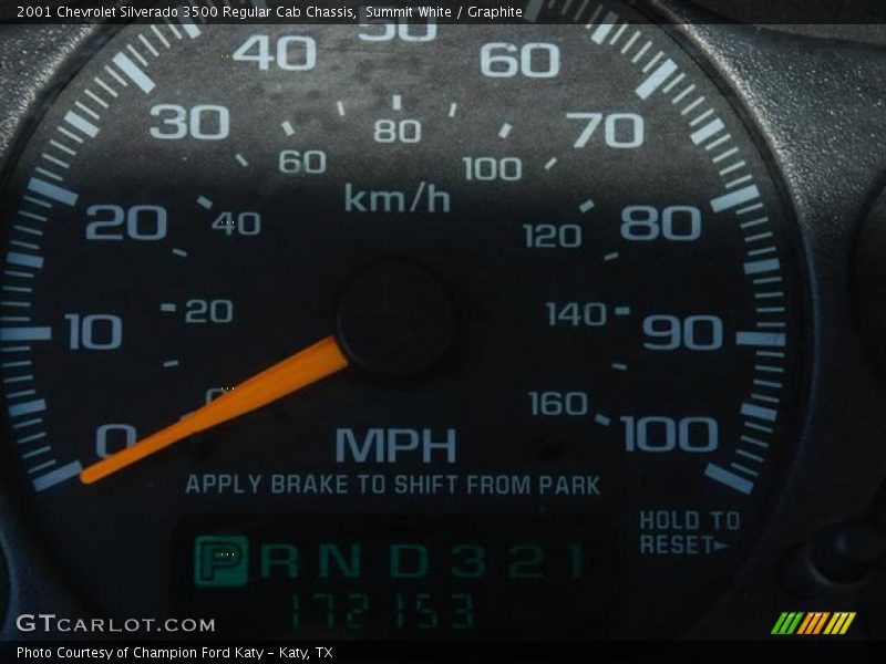 Summit White / Graphite 2001 Chevrolet Silverado 3500 Regular Cab Chassis