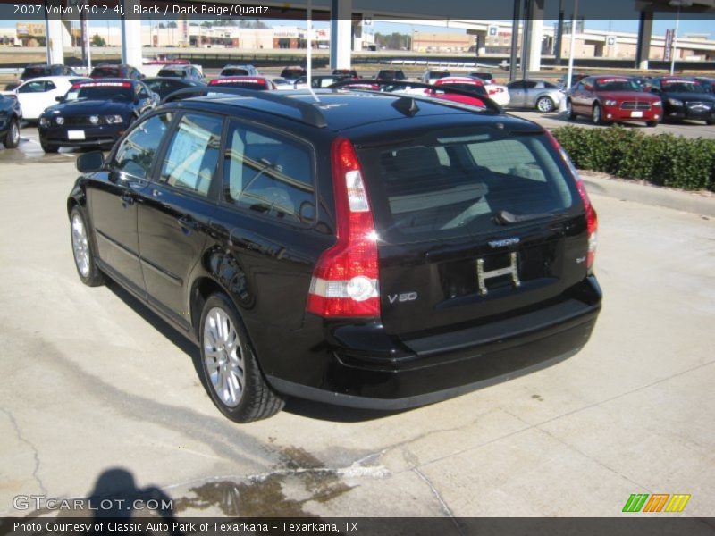 Black / Dark Beige/Quartz 2007 Volvo V50 2.4i