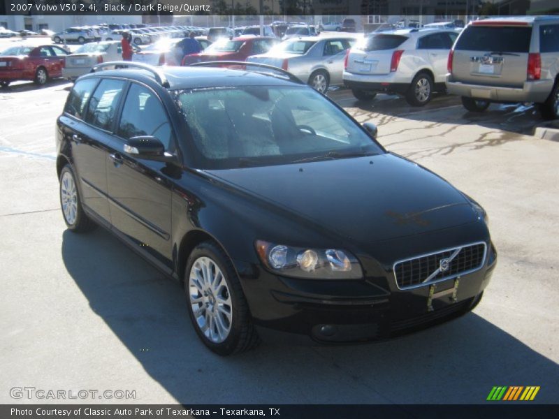 Black / Dark Beige/Quartz 2007 Volvo V50 2.4i