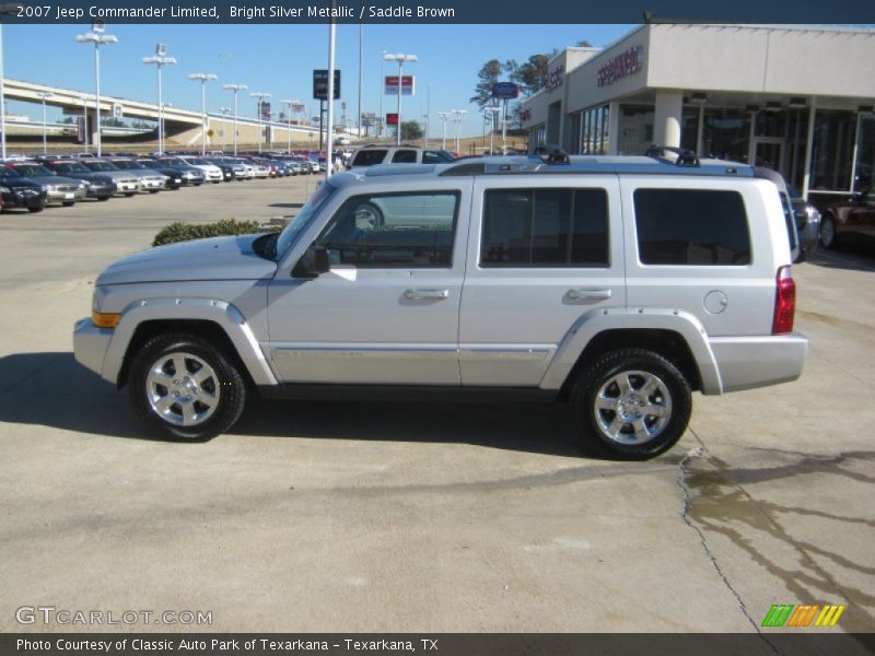 Bright Silver Metallic / Saddle Brown 2007 Jeep Commander Limited