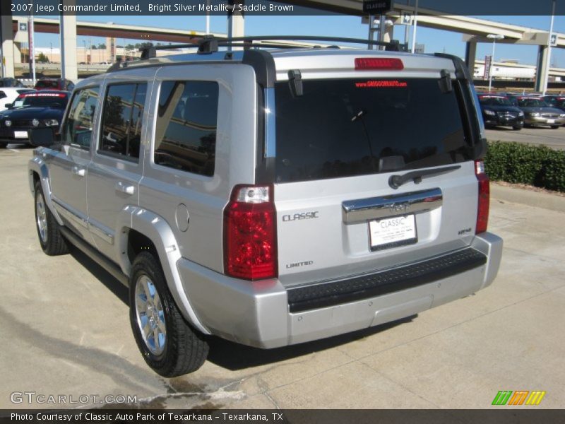 Bright Silver Metallic / Saddle Brown 2007 Jeep Commander Limited