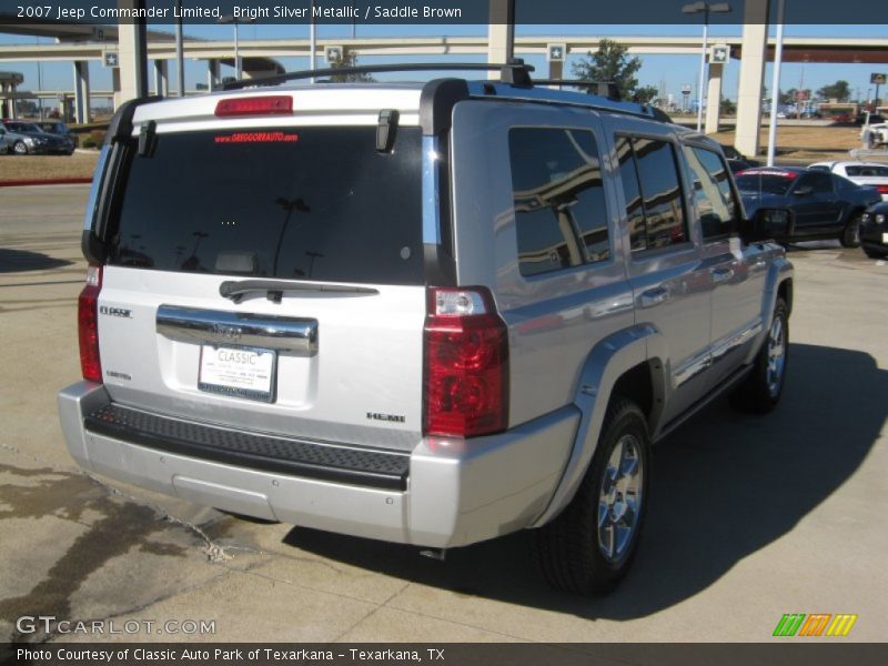 Bright Silver Metallic / Saddle Brown 2007 Jeep Commander Limited
