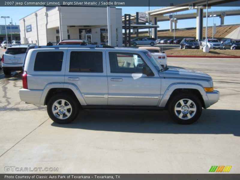 Bright Silver Metallic / Saddle Brown 2007 Jeep Commander Limited