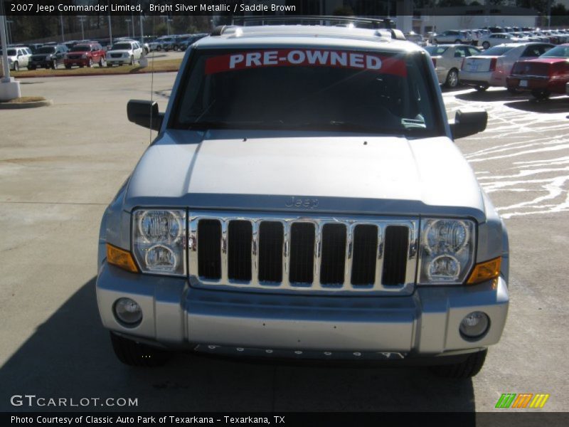 Bright Silver Metallic / Saddle Brown 2007 Jeep Commander Limited