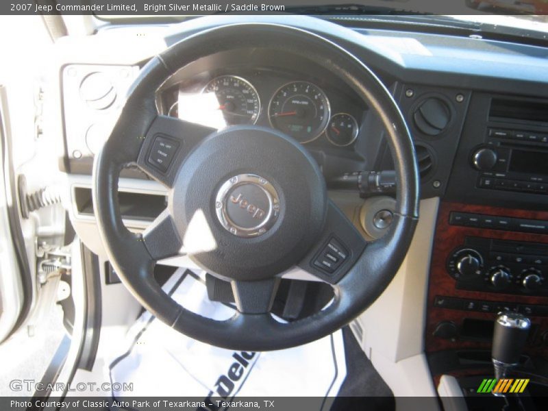 Bright Silver Metallic / Saddle Brown 2007 Jeep Commander Limited