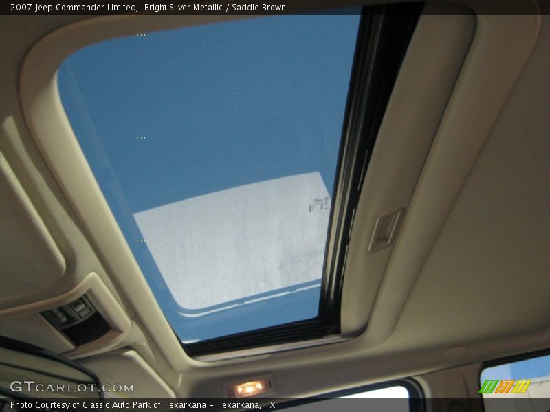 Bright Silver Metallic / Saddle Brown 2007 Jeep Commander Limited