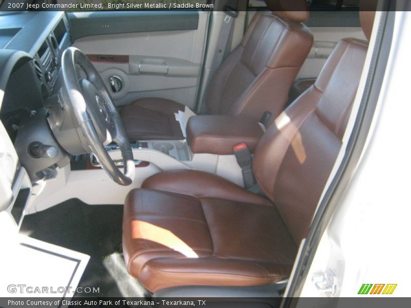 Bright Silver Metallic / Saddle Brown 2007 Jeep Commander Limited