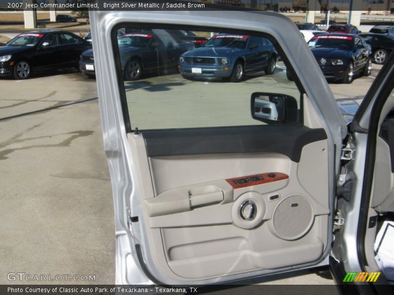 Bright Silver Metallic / Saddle Brown 2007 Jeep Commander Limited