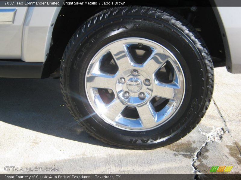 Bright Silver Metallic / Saddle Brown 2007 Jeep Commander Limited