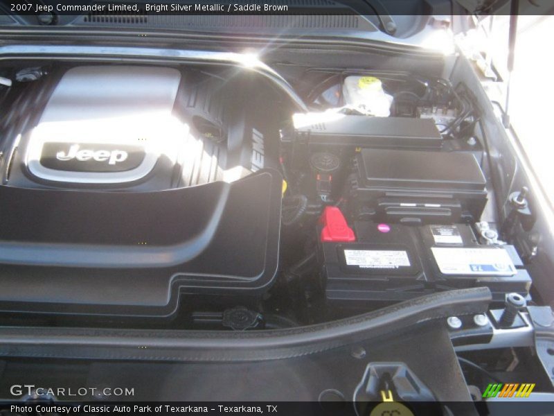 Bright Silver Metallic / Saddle Brown 2007 Jeep Commander Limited