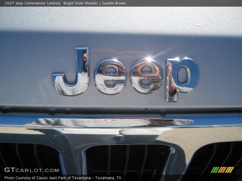 Bright Silver Metallic / Saddle Brown 2007 Jeep Commander Limited