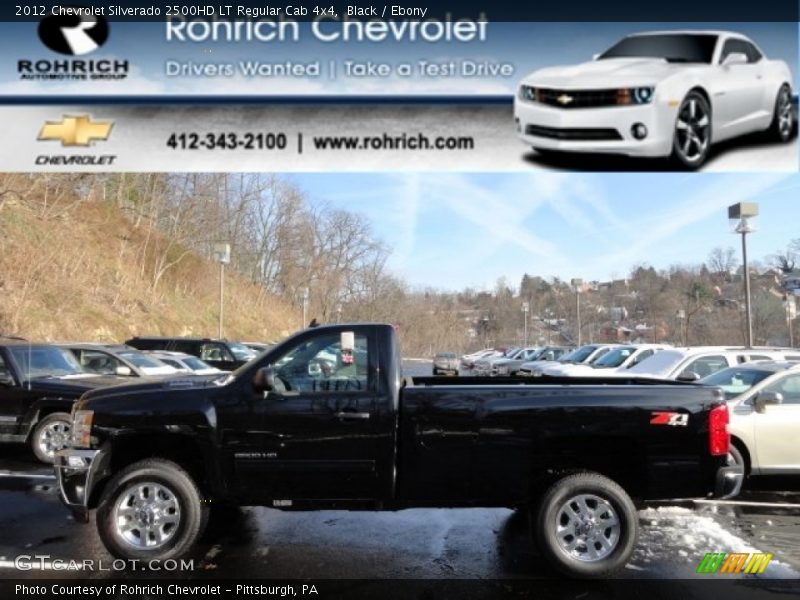 Black / Ebony 2012 Chevrolet Silverado 2500HD LT Regular Cab 4x4