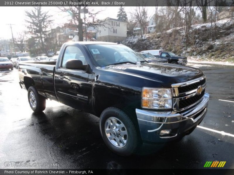 Black / Ebony 2012 Chevrolet Silverado 2500HD LT Regular Cab 4x4