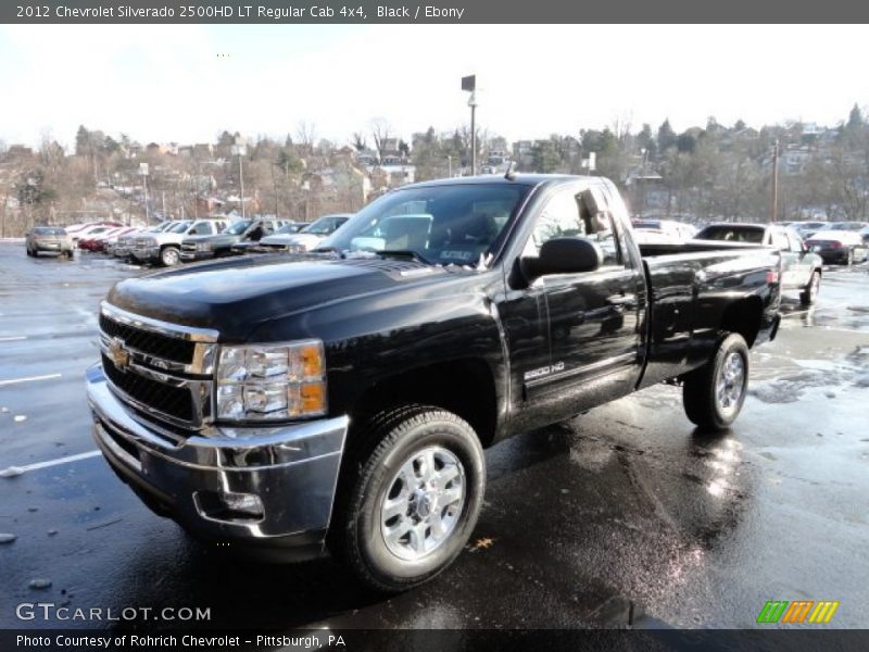Black / Ebony 2012 Chevrolet Silverado 2500HD LT Regular Cab 4x4