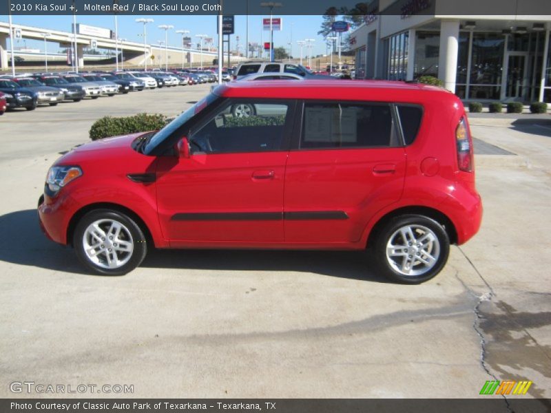 Molten Red / Black Soul Logo Cloth 2010 Kia Soul +