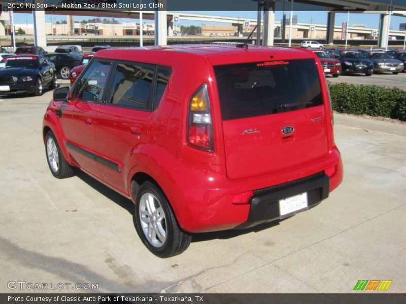Molten Red / Black Soul Logo Cloth 2010 Kia Soul +