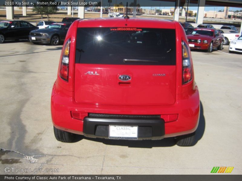 Molten Red / Black Soul Logo Cloth 2010 Kia Soul +