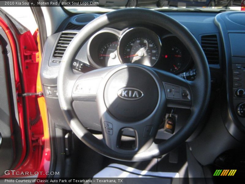Molten Red / Black Soul Logo Cloth 2010 Kia Soul +