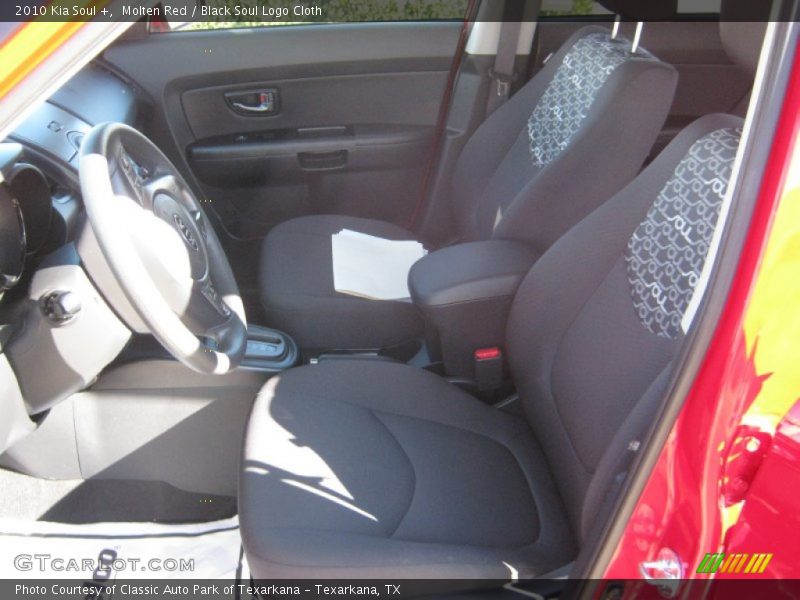 Molten Red / Black Soul Logo Cloth 2010 Kia Soul +