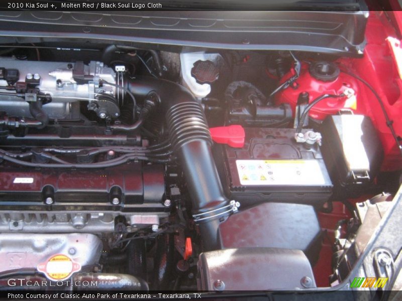 Molten Red / Black Soul Logo Cloth 2010 Kia Soul +