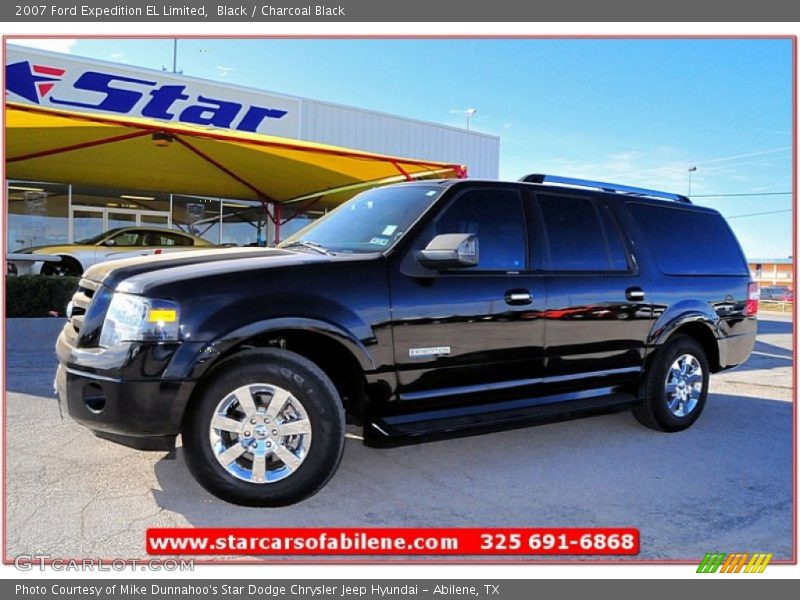 Black / Charcoal Black 2007 Ford Expedition EL Limited