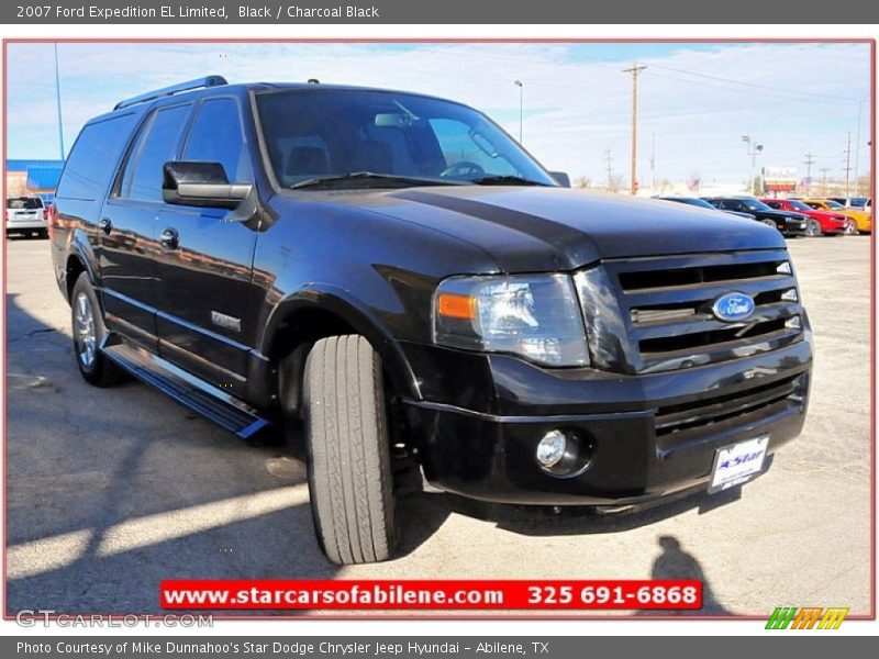 Black / Charcoal Black 2007 Ford Expedition EL Limited
