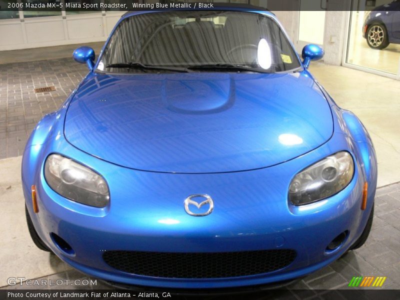 Winning Blue Metallic / Black 2006 Mazda MX-5 Miata Sport Roadster