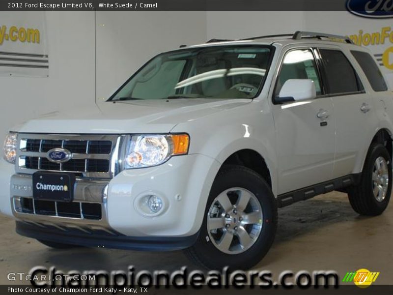 White Suede / Camel 2012 Ford Escape Limited V6