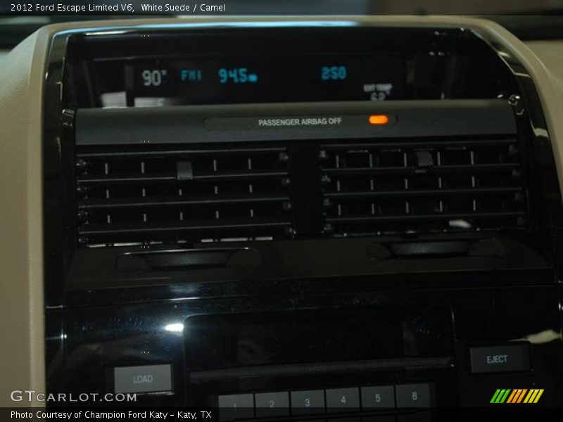 White Suede / Camel 2012 Ford Escape Limited V6