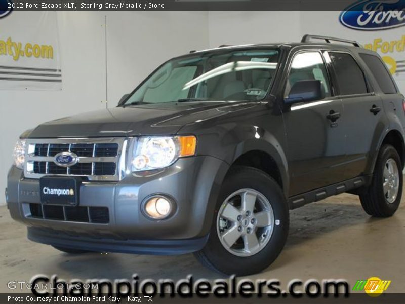 Sterling Gray Metallic / Stone 2012 Ford Escape XLT