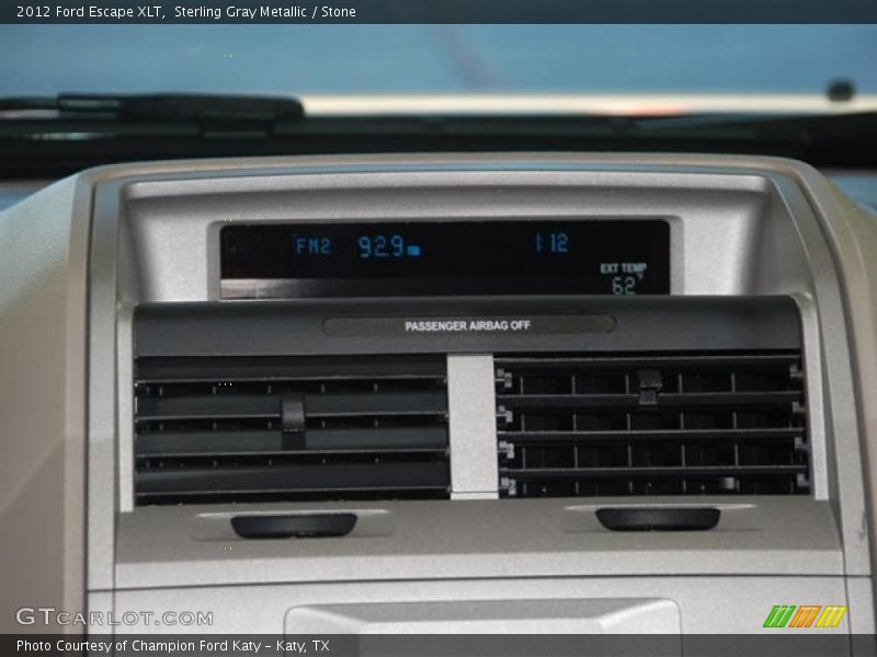 Sterling Gray Metallic / Stone 2012 Ford Escape XLT