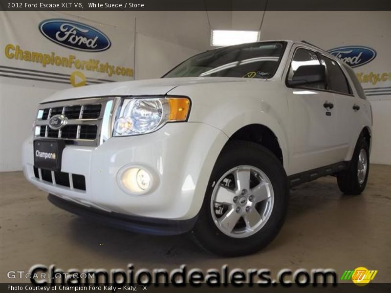 White Suede / Stone 2012 Ford Escape XLT V6