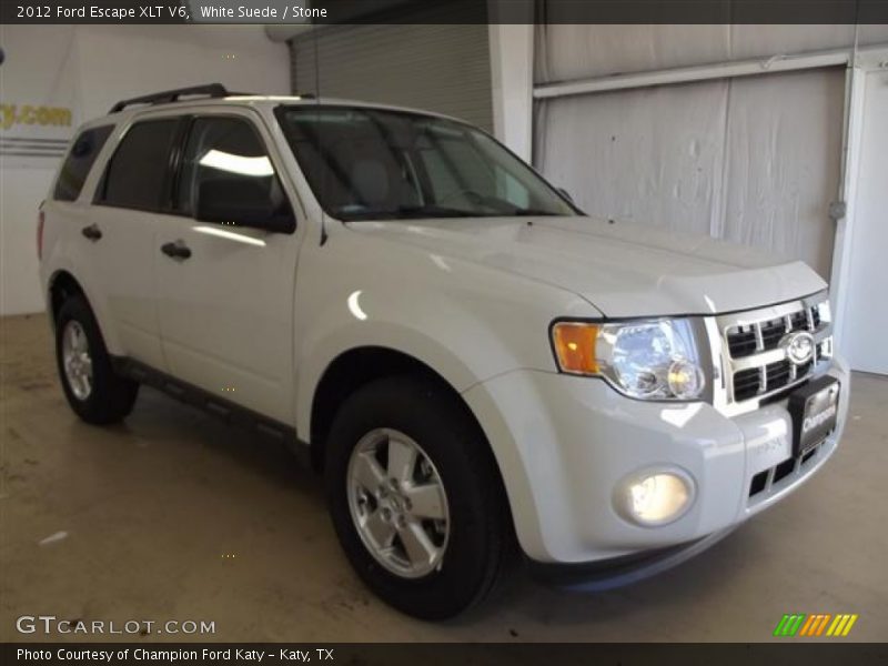 White Suede / Stone 2012 Ford Escape XLT V6