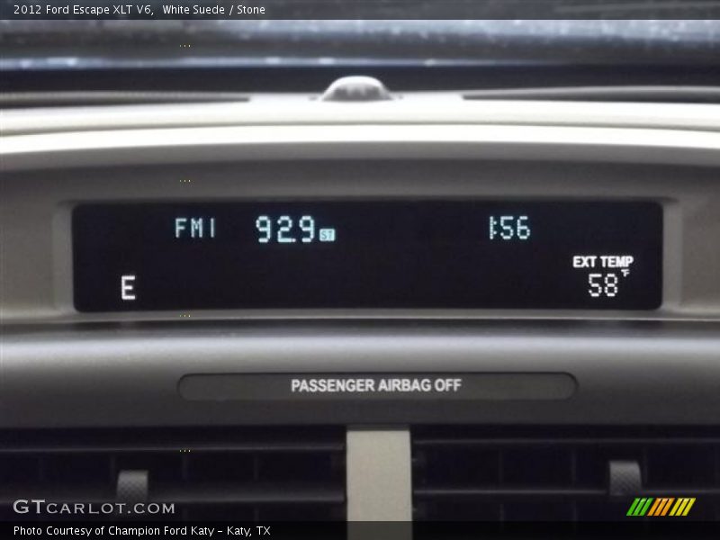 White Suede / Stone 2012 Ford Escape XLT V6
