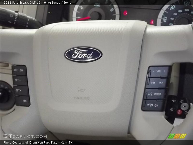 White Suede / Stone 2012 Ford Escape XLT V6