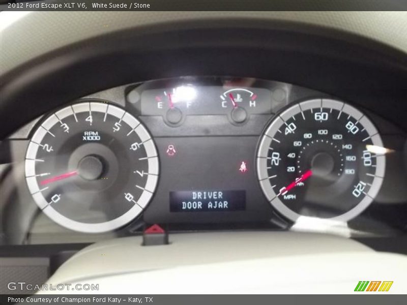 White Suede / Stone 2012 Ford Escape XLT V6